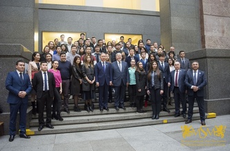 Зустріч студентів МСМ зі спікером парламенту Казахстана